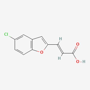 molecular formula C11H7ClO3 B12124968 3-(5-Chloro-benzofuran-2-yl)-acrylic acid 