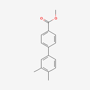 molecular formula C16H16O2 B12124984 Methyl 3',4'-dimethyl[1,1'-biphenyl]-4-carboxylate CAS No. 647842-33-9