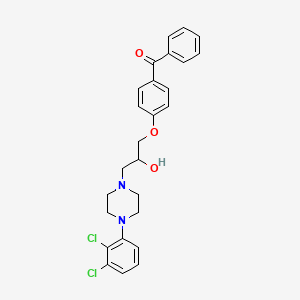 (4-{3-[4-(2,3-Dichlorophenyl)piperazin-1-yl]-2-hydroxypropoxy}phenyl)(phenyl)methanone