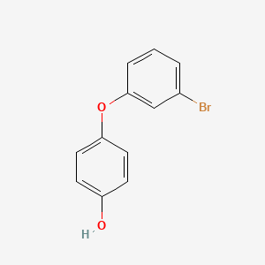 molecular formula C12H9BrO2 B12125011 Phenol, 4-(3-bromophenoxy)- 