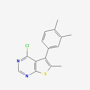 4-Chloro-5-(3,4-dimethylphenyl)-6-methylthieno[2,3-d]pyrimidine