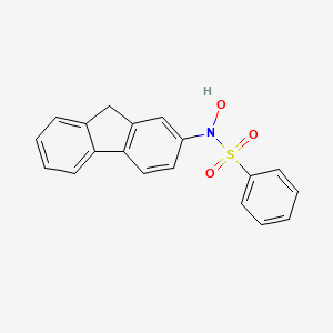 B1212504 n-(9h-Fluoren-2-yl)-n-hydroxybenzenesulfonamide CAS No. 26630-60-4