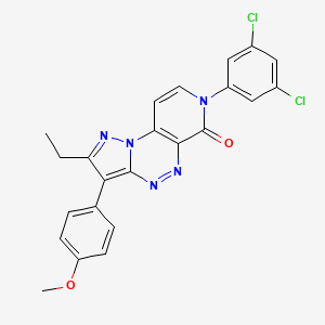 7-(3,5-dichlorophenyl)-2-ethyl-3-(4-methoxyphenyl)pyrazolo[5,1-c]pyrido[4,3-e][1,2,4]triazin-6(7H)-one