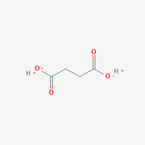 molecular formula C4H6O4 B121251 Butanedioate;hydron CAS No. 152556-05-3