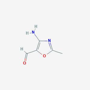 molecular formula C5H6N2O2 B12125111 4-Amino-2-methyloxazole-5-carbaldehyde 