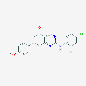 2-((2,4-dichlorophenyl)amino)-7-(4-methoxyphenyl)-7,8-dihydroquinazolin-5(6H)-one