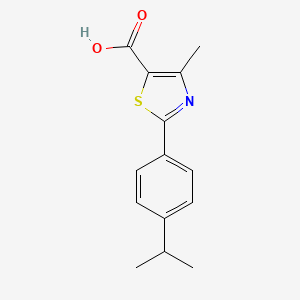 molecular formula C14H15NO2S B12125221 4-methyl-2-(4-propan-2-ylphenyl)-1,3-thiazole-5-carboxylic Acid 