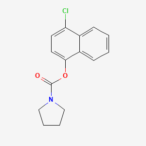 4-Chloronaphthalen-1-yl pyrrolidine-1-carboxylate