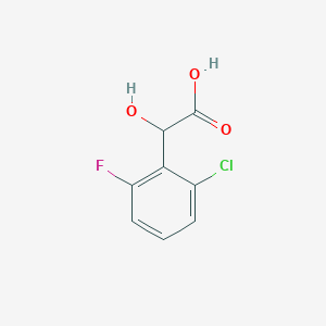 molecular formula C8H6ClFO3 B12125268 2-Chloro-6-fluoromandelic acid 