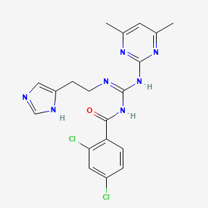 2,4-dichloro-N-[(E)-[(4,6-dimethylpyrimidin-2-yl)amino]{[2-(1H-imidazol-4-yl)ethyl]amino}methylidene]benzamide