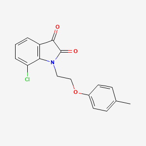 7-chloro-1-[2-(4-methylphenoxy)ethyl]-1H-indole-2,3-dione