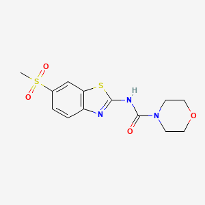 N-(6-methanesulfonyl-1,3-benzothiazol-2-yl)morpholine-4-carboxamide