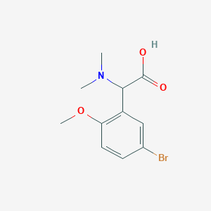 2-(5-Bromo-2-methoxyphenyl)-2-(dimethylamino)acetic acid