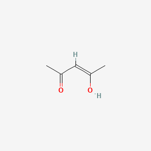 molecular formula C5H8O2 B1212539 3-Penten-2-one, 4-hydroxy- CAS No. 1522-20-9