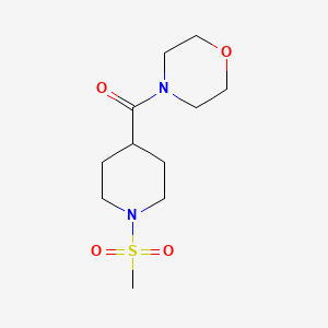(1-Methylsulfonyl-4-piperidinyl)-(4-morpholinyl)methanone