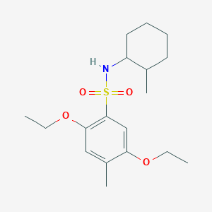 [(2,5-Diethoxy-4-methylphenyl)sulfonyl](2-methylcyclohexyl)amine