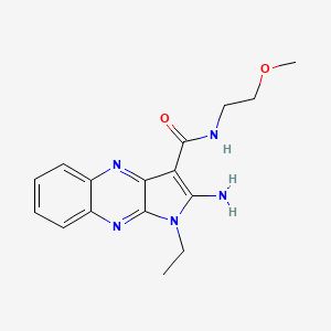 2-amino-1-ethyl-N-(2-methoxyethyl)-1H-pyrrolo[2,3-b]quinoxaline-3-carboxamide