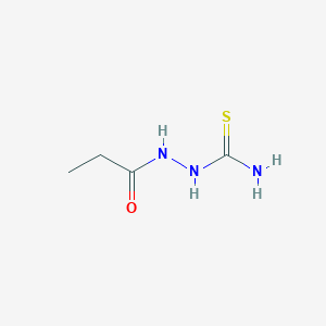 molecular formula C4H9N3OS B12125455 1-Propanoyl-3-thiosemicarbazide 