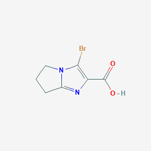 3-Bromo-5H,6H,7H-pyrrolo[1,2-a]imidazole-2-carboxylic acid