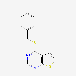 molecular formula C13H10N2S2 B1212549 4-Benzylsulfanylthieno[2,3-d]pyrimidine 