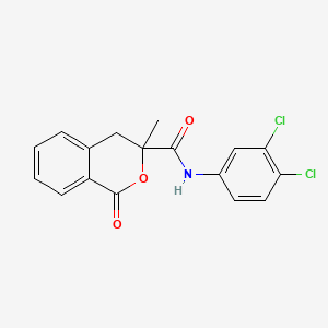 N-(3,4-dichlorophenyl)-3-methyl-1-oxo-3,4-dihydro-1H-isochromene-3-carboxamide