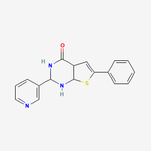 6-phenyl-2-pyridin-3-yl-2,3,4a,7a-tetrahydro-1H-thieno[2,3-d]pyrimidin-4-one