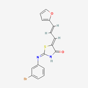 2-(3-bromophenylamino)-5-(3-(furan-2-yl)allylidene)thiazol-4(5H)-one