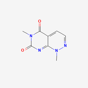 molecular formula C8H8N4O2 B12125663 1,6-Dimethylpyrimido(4,5-c)pyridazine-5,7(1H,6H)-dione CAS No. 58695-91-3