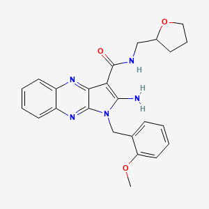 2-amino-1-(2-methoxybenzyl)-N-(tetrahydrofuran-2-ylmethyl)-1H-pyrrolo[2,3-b]quinoxaline-3-carboxamide