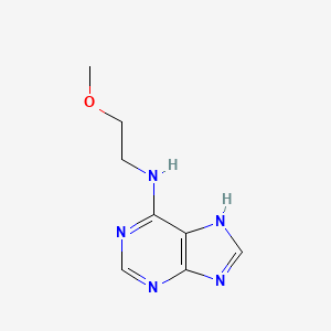 molecular formula C8H11N5O B12125798 N-(2-methoxyethyl)-9H-purin-6-amine 