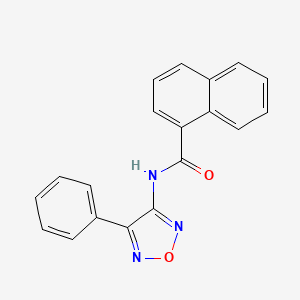 N-(4-phenyl-1,2,5-oxadiazol-3-yl)naphthalene-1-carboxamide