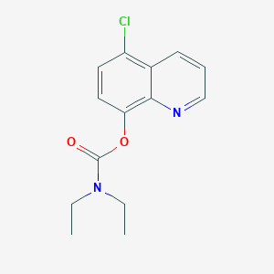 molecular formula C14H15ClN2O2 B12125892 5-chloroquinolin-8-yl N,N-diethylcarbamate CAS No. 347370-61-0