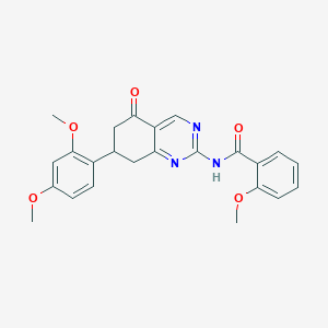 N-[7-(2,4-dimethoxyphenyl)-5-oxo-5,6,7,8-tetrahydroquinazolin-2-yl]-2-methoxybenzamide