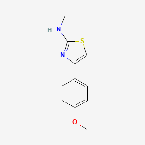 molecular formula C11H12N2OS B12125934 4-(4-methoxyphenyl)-N-methylthiazol-2-amine 