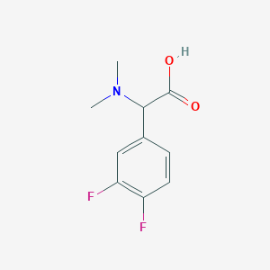 molecular formula C10H11F2NO2 B12126018 2-(3,4-Difluorophenyl)-2-(dimethylamino)acetic acid 