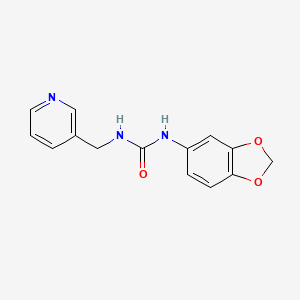 molecular formula C14H13N3O3 B1212603 1-(1,3-Benzodioxol-5-yl)-3-(3-pyridinylmethyl)urea 