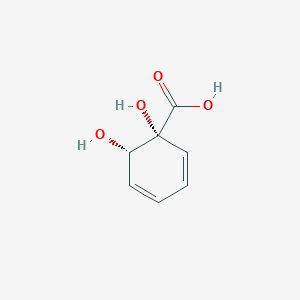 molecular formula C7H8O4 B1212612 (1R,6S)-1,6-dihydroxycyclohexa-2,4-dienecarboxylic acid 