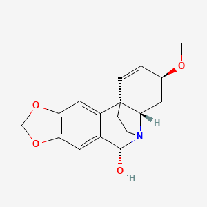 molecular formula C17H19NO4 B1212624 ent-6alpha-Hydroxybuphanisine 