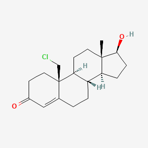 molecular formula C19H27ClO2 B1212629 19-Chloro-17beta-hydroxyandrost-4-en-3-one CAS No. 5884-92-4