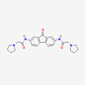 2,7-Bis((pyrrolidino)acetamido)fluoren-9-one