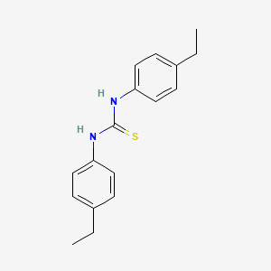 molecular formula C17H20N2S B12126392 Thiourea, N,N'-bis(4-ethylphenyl)- CAS No. 89573-81-9