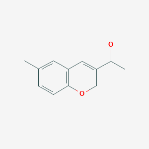 molecular formula C12H12O2 B12126408 1-(6-Methyl-2H-chromen-3-YL)ethan-1-one 