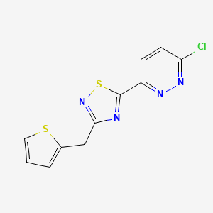 5-(6-Chloropyridazin-3-yl)-3-(2-thienylmethyl)-1,2,4-thiadiazole