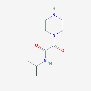 molecular formula C9H17N3O2 B12126467 2-oxo-2-(piperazin-1-yl)-N-(propan-2-yl)acetamide 