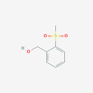 molecular formula C8H10O3S B121265 2-(甲磺酰基)苯甲醇 CAS No. 864265-08-7