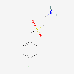 molecular formula C9H12ClNO2S B12126682 2-(4-Chlorobenzylsulfonyl)ethanamine CAS No. 771583-88-1