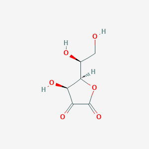 molecular formula C6H8O6 B1212669 L-木糖-己-2-乌洛诺-1,4-内酯 