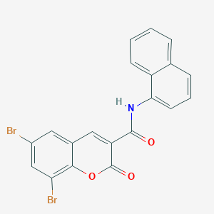 6,8-dibromo-N-(naphthalen-1-yl)-2-oxo-2H-chromene-3-carboxamide