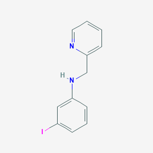 molecular formula C12H11IN2 B12126777 3-iodo-N-(pyridin-2-ylmethyl)aniline 