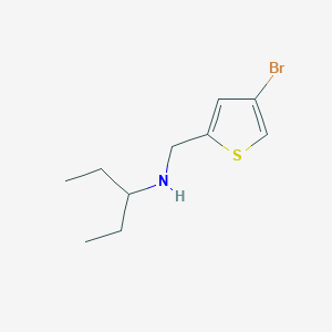 [(4-Bromothiophen-2-yl)methyl](pentan-3-yl)amine